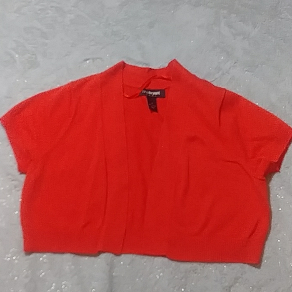 Lane bryant orange short sweater size 18